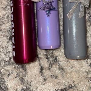 Starbucks Metallic Travel Tumbler Trio - Magenta, Lavender, Silver SOLD AS SET